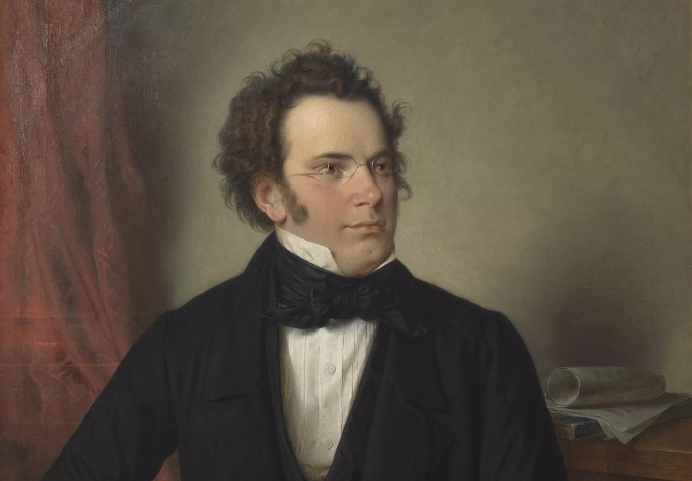 Franz Schubert, oljemålning av Wilhelm August Rieder.