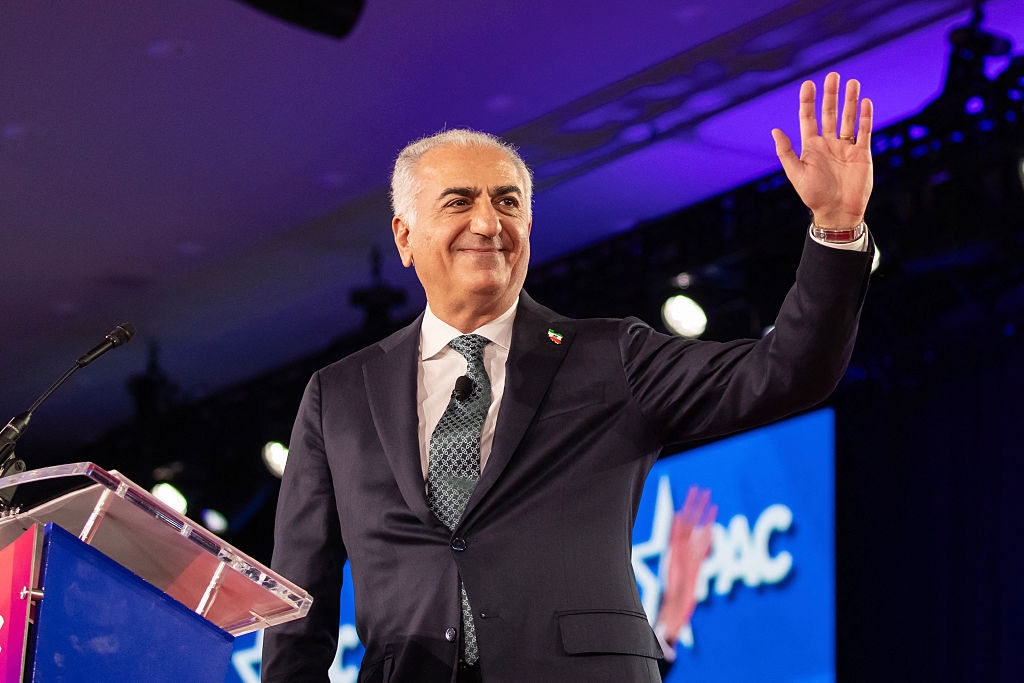 Reza Pahlavi, här vid ett besök vid den amerikanska konservativa konferensen CPAC för en dryg vecka sedan. Foto: Leandro Lozada / AFP via Getty Images