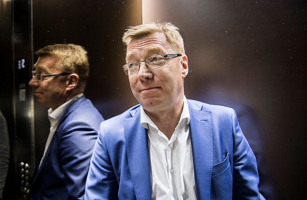 Moderattoppen Leif Gripestam (M) tror inte på Socialdemokraternas förklaringar till trollkontot i Österåker. Foto: Lars Pehrson/TT