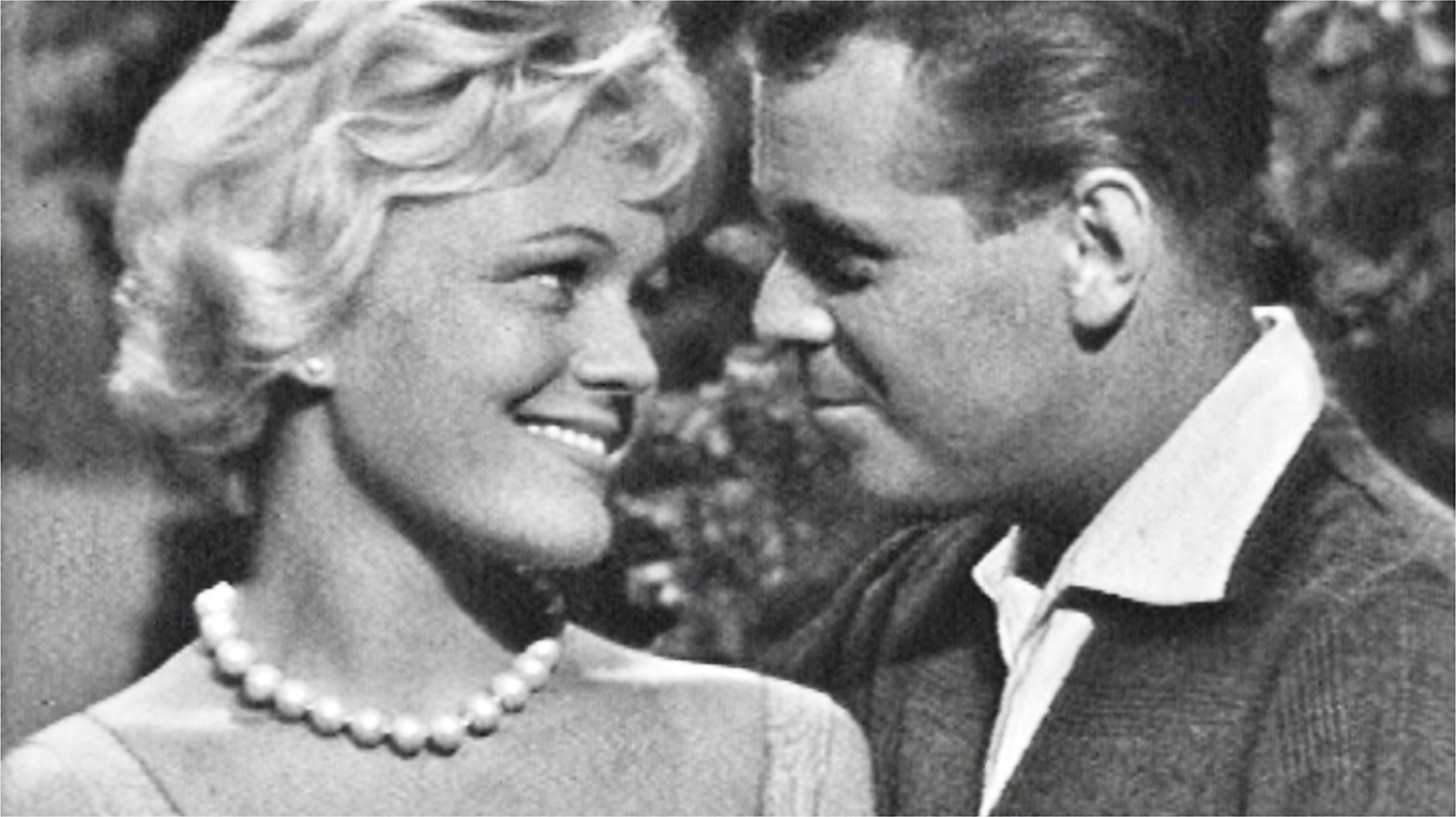 ”Tonårsdags med Lasse Lönndahl” hade Christina Schollin som en av gästerna en afton 1961. Foto: SVT