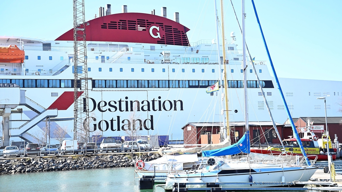 Gotlandsfärjan väntas få fler hockeyresenärer när Visby/Roma går upp i hockeyallsvenskan, med fler bortafans på väg till ön. Foto: Henrik Montgomery/TT Nyhetsbyrån