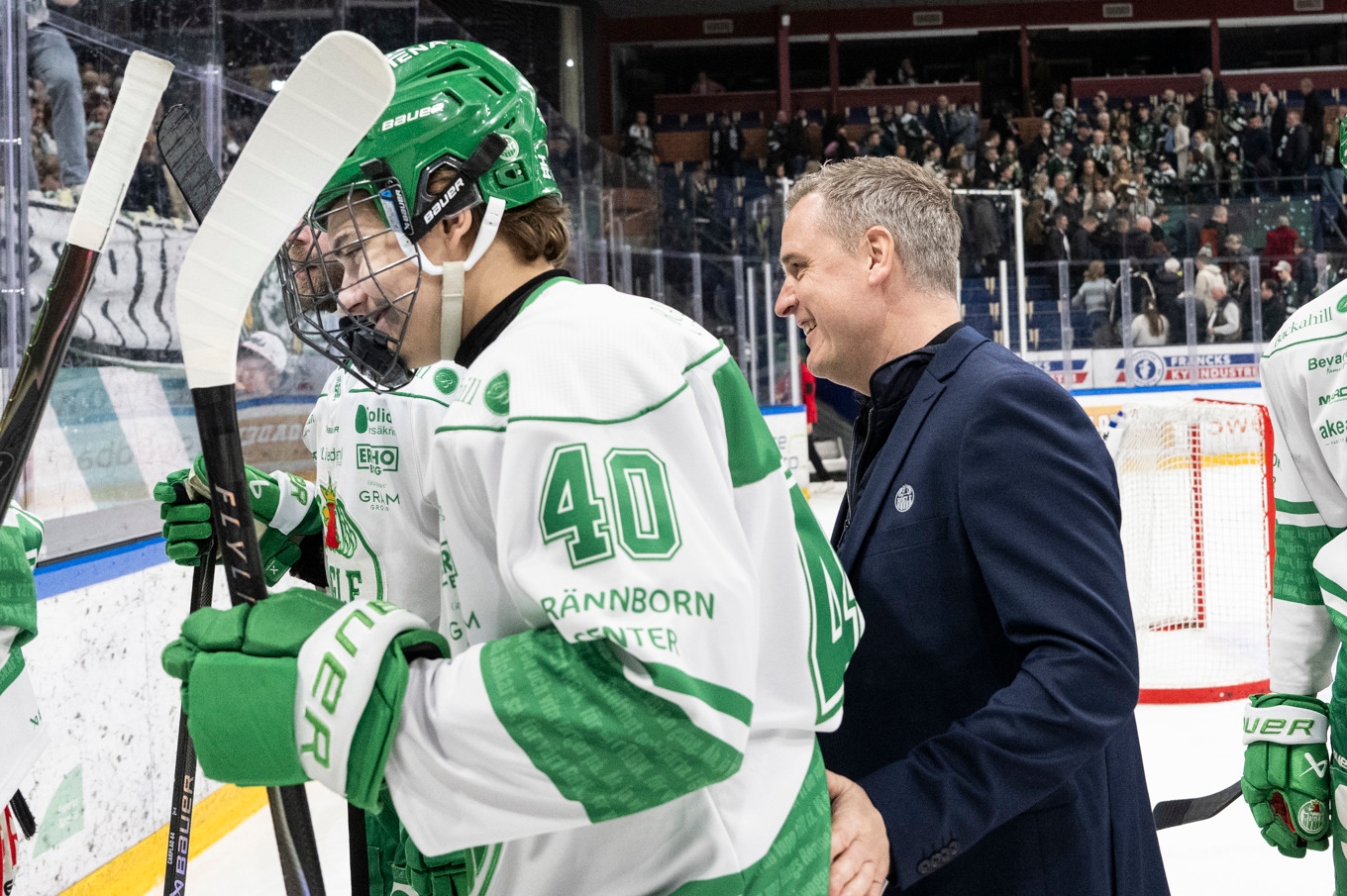 Rögleforwarden Nils Bartholdsson (40) är en av de svenska nyckelspelarna i U18-VM. Arkivbild. Foto: Tommy Pedersen/TT