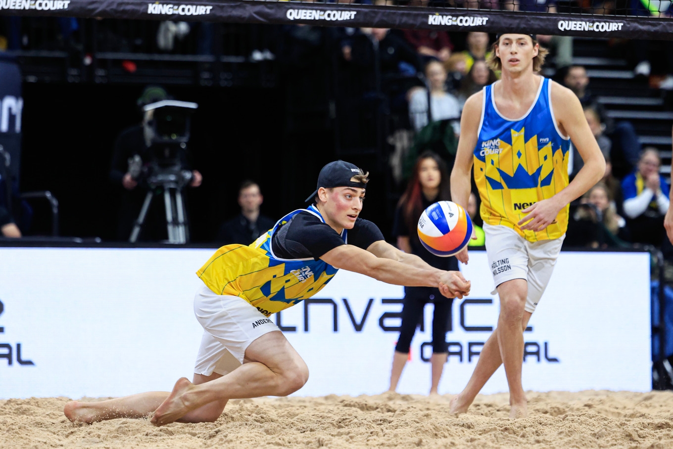 Sveriges Elmer Andersson (vänster) och Jacob Hölting Nilsson under en tävlingen i Stockholm. Arkivbild. Foto: Stefan Jerrevång/TT