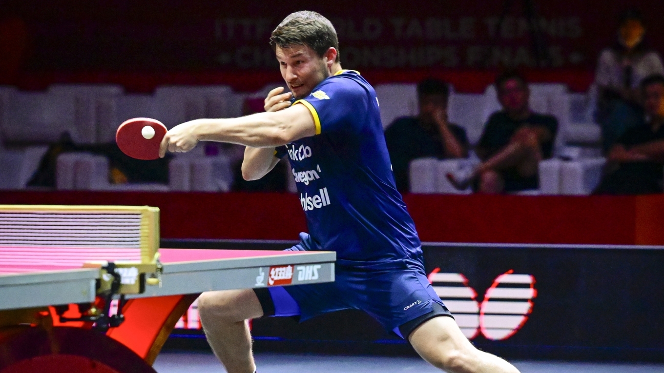 Sveriges Kristian Karlsson skadade sig i segermatchen mot Ungern. Arkivbild. Foto: Jonas Ekströmer/TT