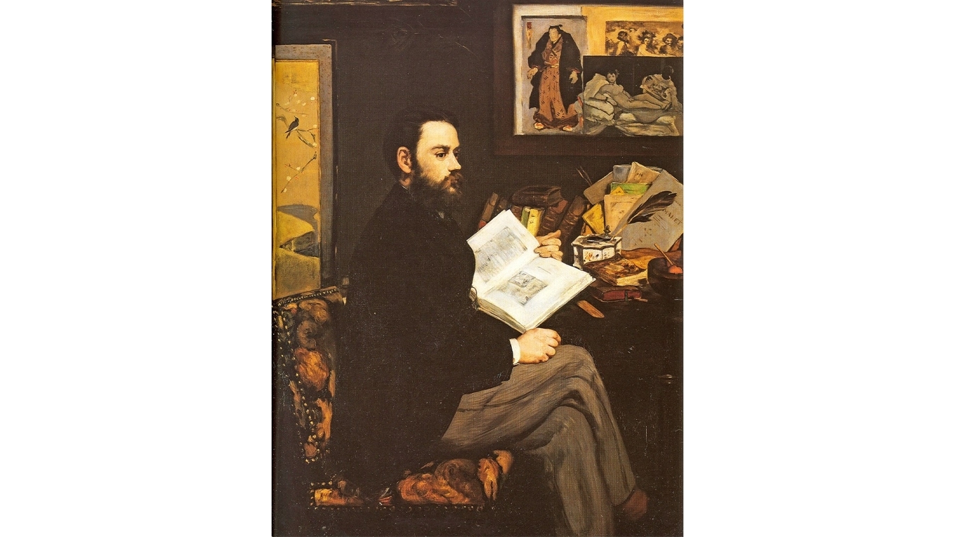 Émile Zola porträtterad av Édouard Manet (1868). Foto: Wikimedia Commons
