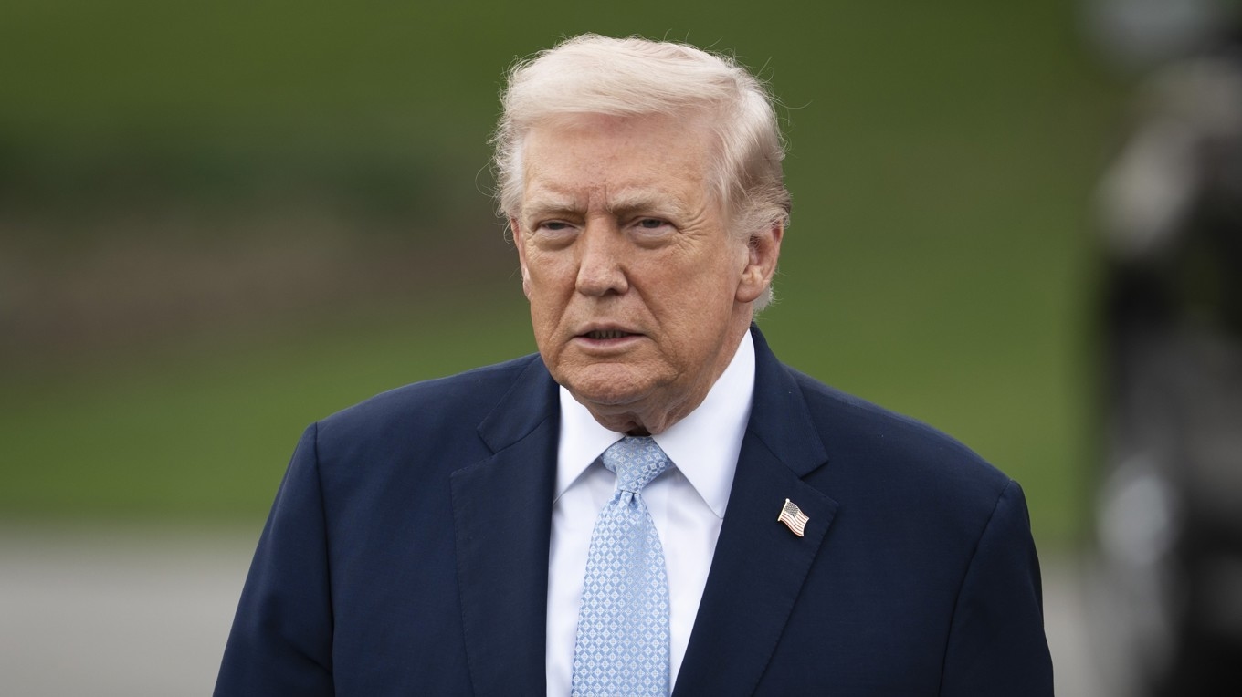 President Donald Trump stoppar insatsen i Hormuzsundet. Bild från tisdagen. Foto: Madalina Kilroy