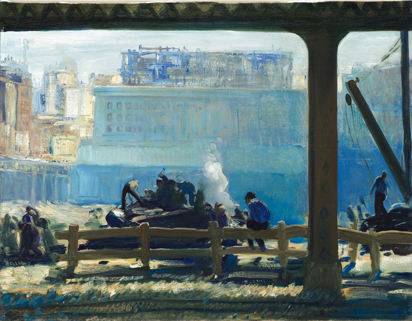 Med empati gestaltar författaren de utslagnas situation. Målning av George Bellows (1882–1925). Foto: National Gallery of Art (Washington, D.C.)/Wikimedia Commons