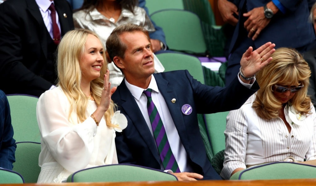 Stefan Edberg och dottern Emilie på Wimbledon. Foto: Clive Brunskill/Getty Images