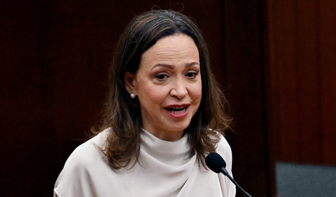Maria Corina Machado, den venezuelanska oppositionsledaren. Foto: Martin Bernetti/AFP via Getty Images