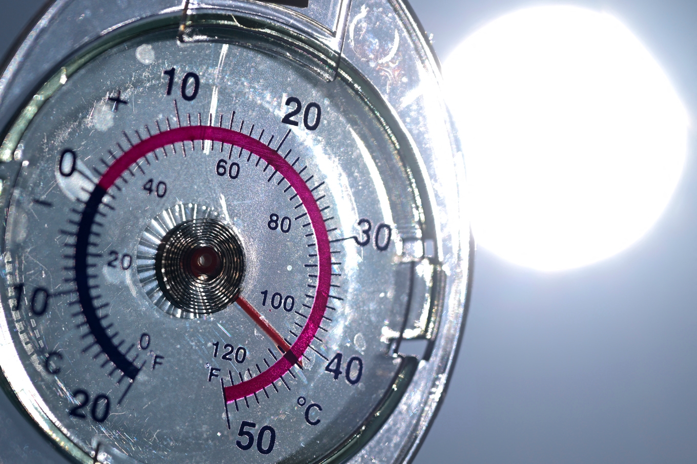 Temperaturen kan sticka i väg rejält i solen, även om vädret är svalt. Foto: Damien Meyer/AFP/Getty Images