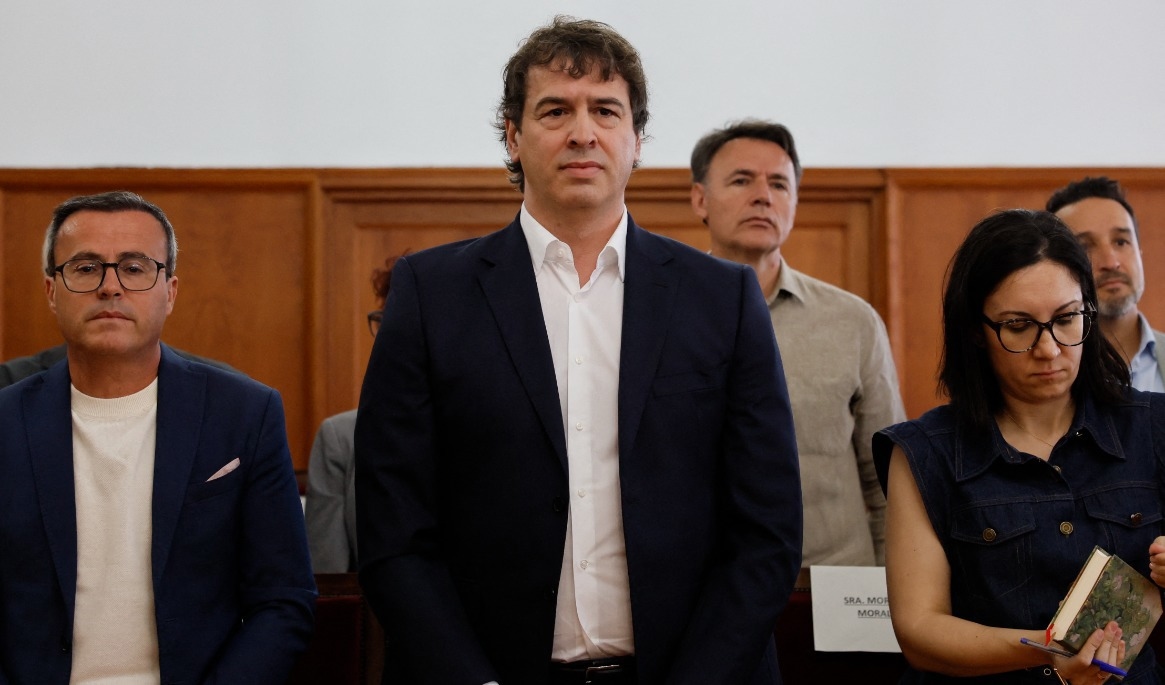 David Sánchez i en domstol i Badajoz i Spanien den 28 maj i år. Foto: Andres Ballesteros/EFE – POOL/AFP via Getty Images
