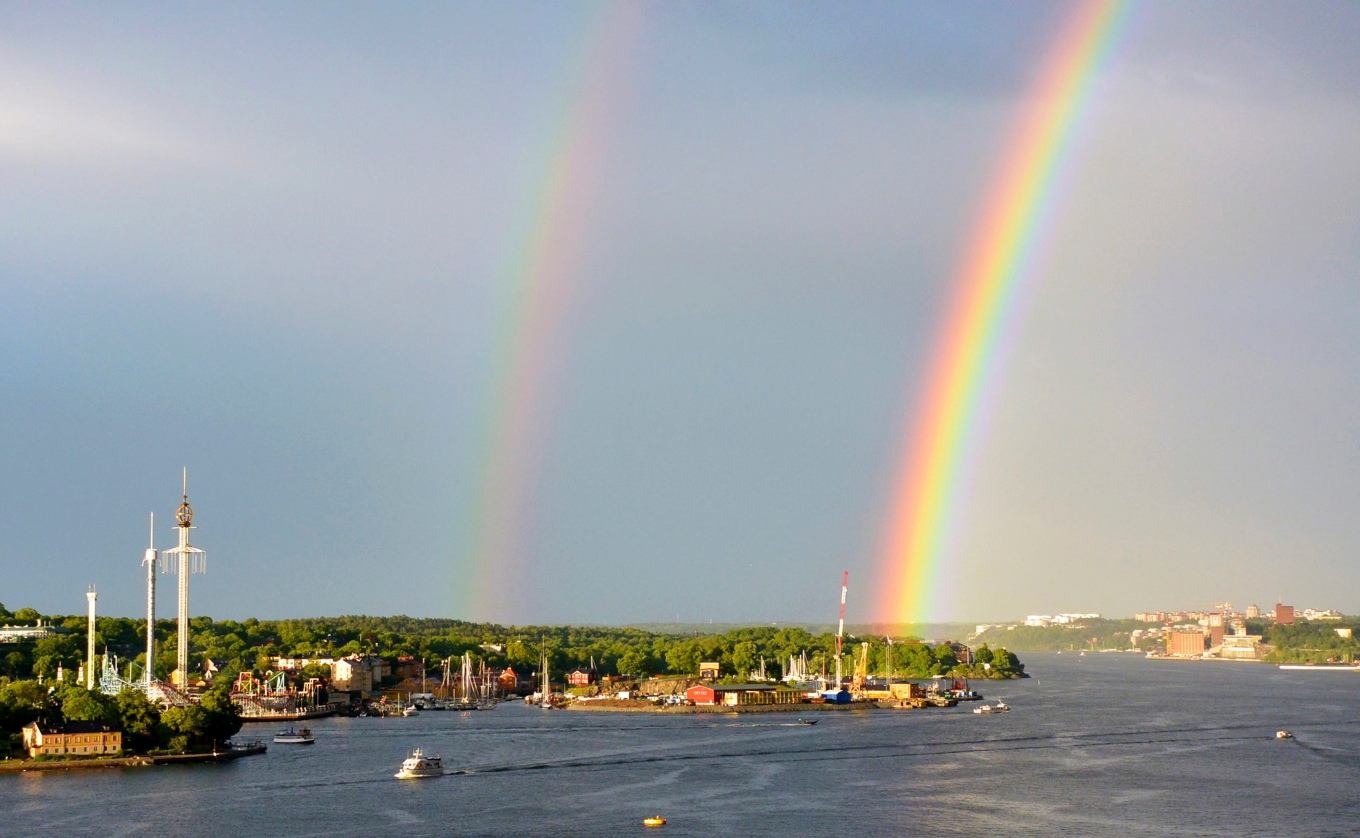 Regn var ett vanligt tema under delar av sommaren, framför allt i norr. Foto: Johan Nilsson/AFP/Getty Images