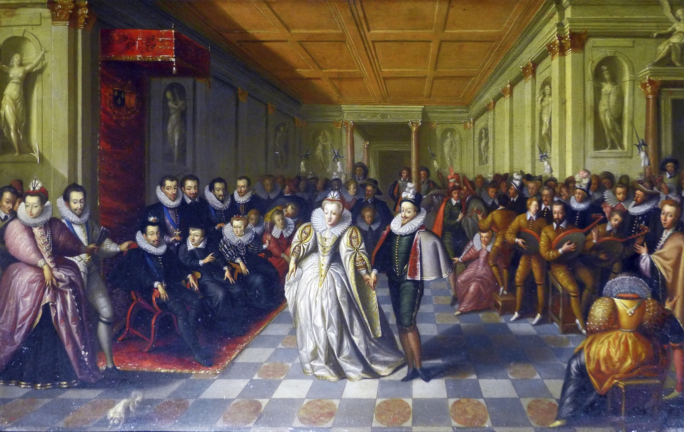 Pavane vid Henrik III:s hov. Okänd konstnär. Foto: WIkimedia Commons