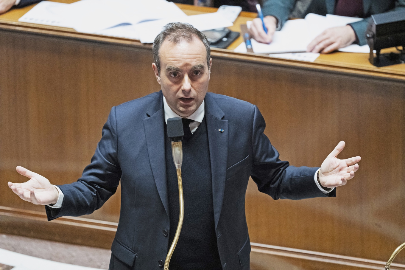 Frankrikes premiärminister Sébastien Lecornu under en frågestund med regeringen i den franska nationalförsamlingen, parlamentets underhus. Foto: Magali Cohen/Hans Lucas/AFP via Getty Images