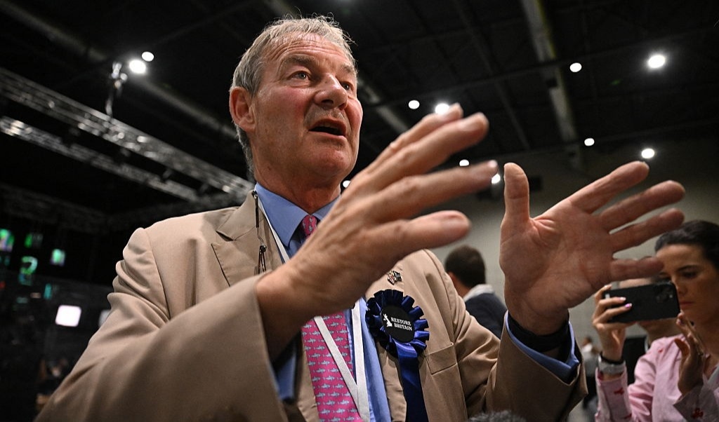 Rupert Lowe, ledare för Restore Britain. Foto: Oli Scarff / AFP via Getty Images
