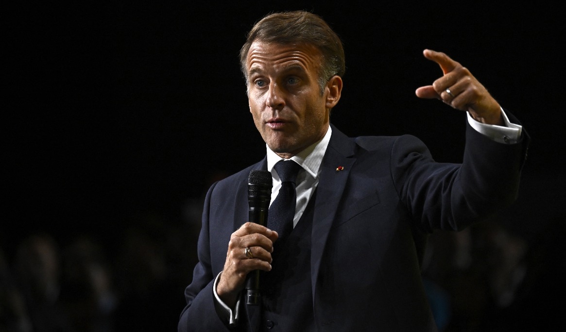 Frankrikes president Emmanuel Macron. Foto: Julien de Rosa/POOL/AFP via Getty Images