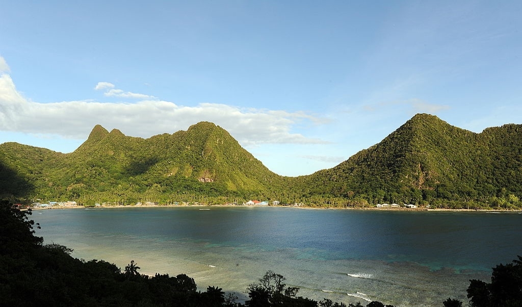 Byn Vatia på Amerikanska Samoa. Foto: Torsten Blackwood/AFP/Getty Images