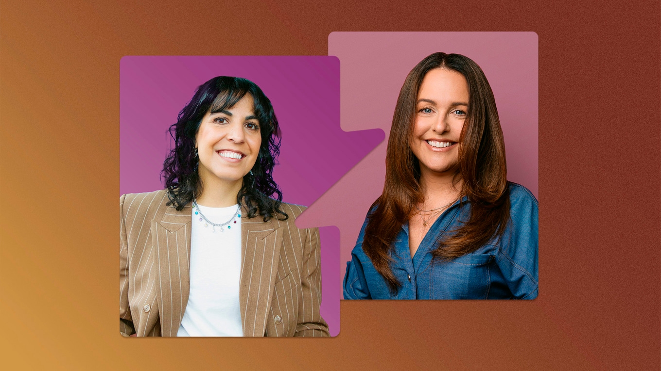 Psykologen Hana Jamali och programledaren Sarit Monastyrski. foto: Miranda Johansson Wennerberg/SVT