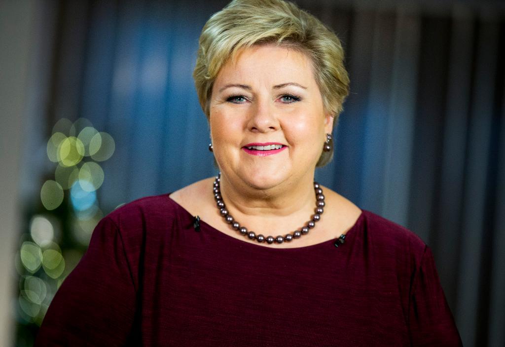 
Norges statsminister Erna Solberg kräver mer pengar till Syrien. (Foto: Grott, Vegard Wivestad/NTB Scanpix/TT-arkivbild)