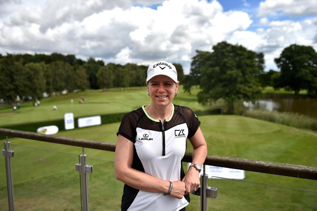 Annika Sörenstam på Bokskogens golfklubb i Bara inför hennes tävling Annika Invitational. (Foto: Björn Lindgren /TT)
