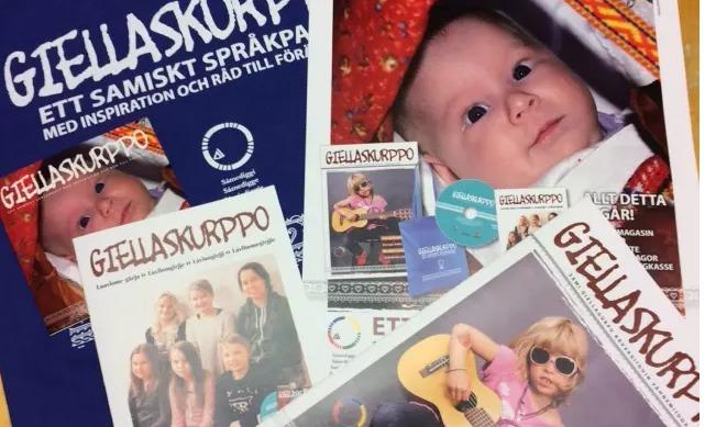 Giellaskurppo betyder språkpaket. Giella betyder språk och skurppo är ett lulesamiskt ord för paket. (Foto: Sametinget)