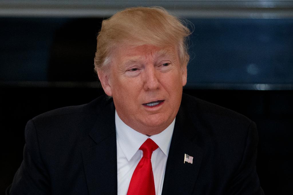 USA:s president Donald Trump kommer att delta i ett möte med andra Nato-ledare i maj. /Foto: Evan Vucci/AP/TT-arkivbild)