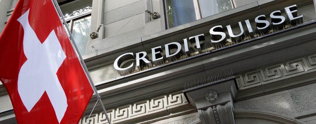 Schweiz näst största bank gjorde en mångmiljardförlust.   Foto: Steffen Schmidt /AP/TT-arkivbild