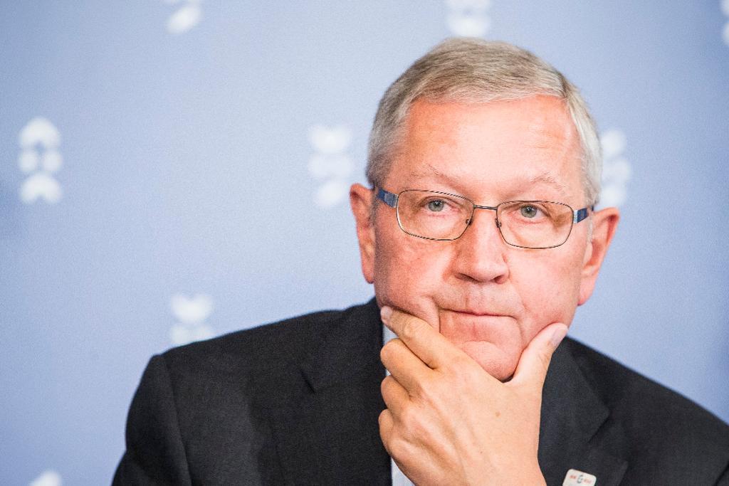 ESM-chefen Klaus Regling tycker att det ser bra ut för Greklands banksektor.  Foto: Bundas Engler/AP/TT