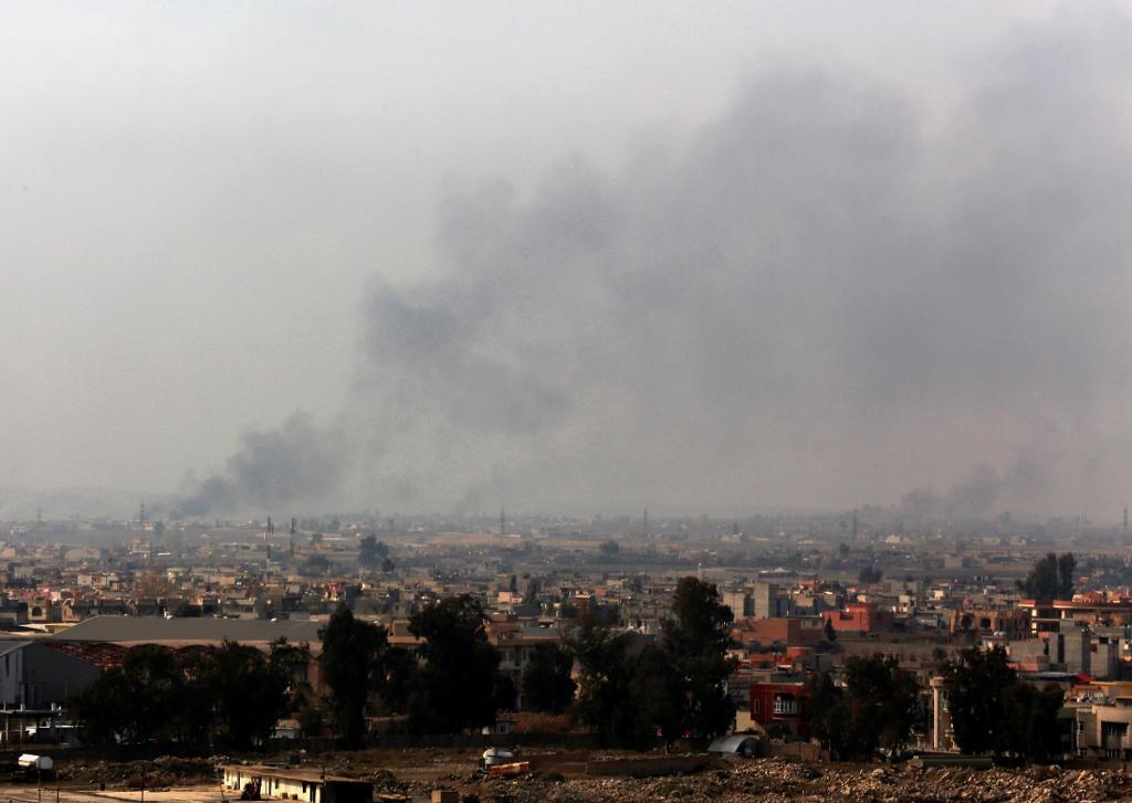 En fransk jihadist kan ha dödats i ett anfall mot Mosul. Arkivbild. Kopia: Khalid Mohammed/AP/TT