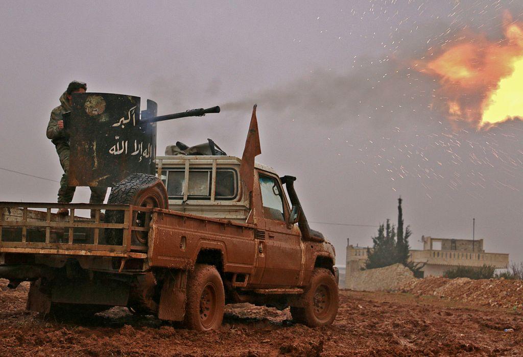 Al-Bab i nordöstra delen av Aleppo.  Foto: Saleh Abo Ghaloun/AFP/Getty Images - arkivbild