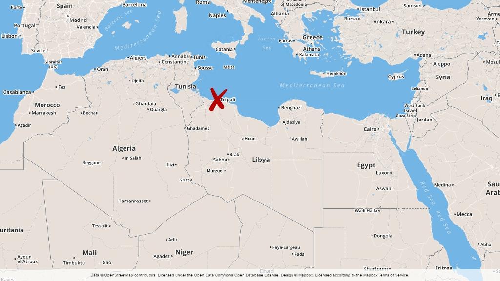 Från Tripoli till Niger. Foto: TT
