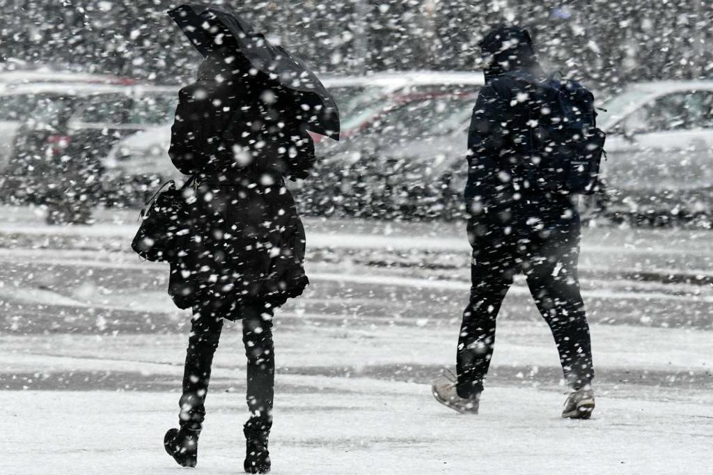 
I dag kan det snöa en del i södra delarna av landet. Foto: Johan Nilsson/TT. Arkivbild.                                            