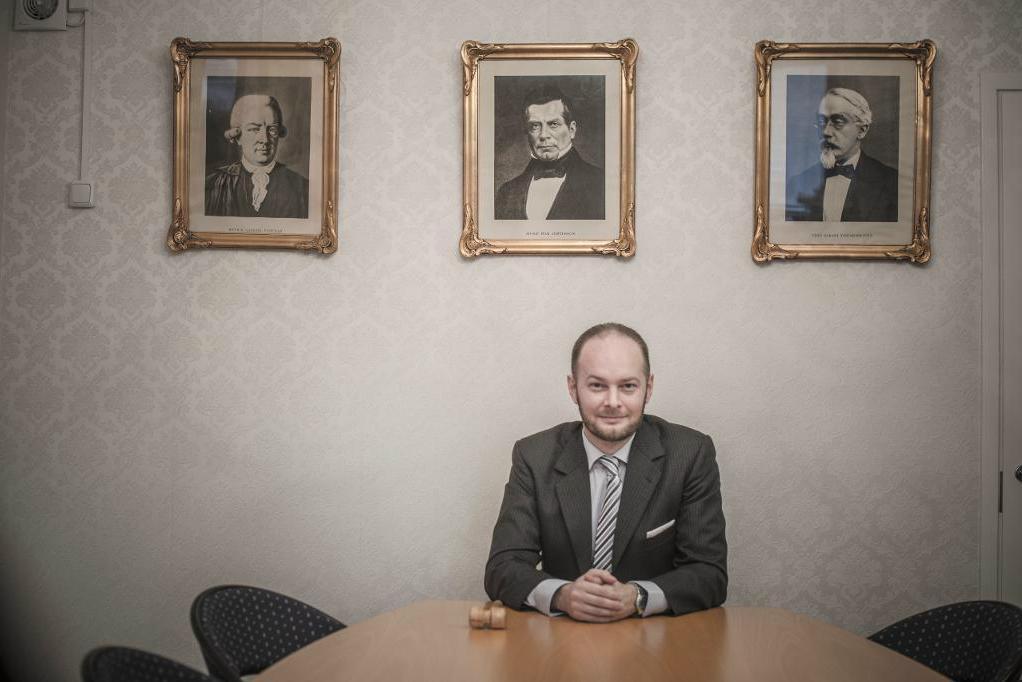 Sampo Terho är intresserad av att ta över Sannfinländarna. Foto: Staffan Löwstedt/ SvD/ TT-arkivbil