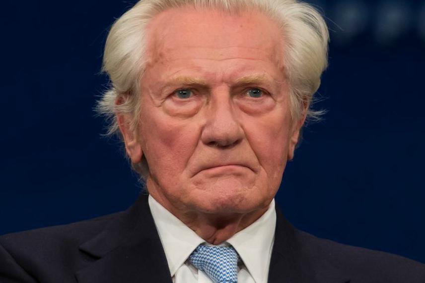 
Sparkad. 83-årige Michael Heseltine.  Foto: Jon Super/AP/TT-arkivbild                                            