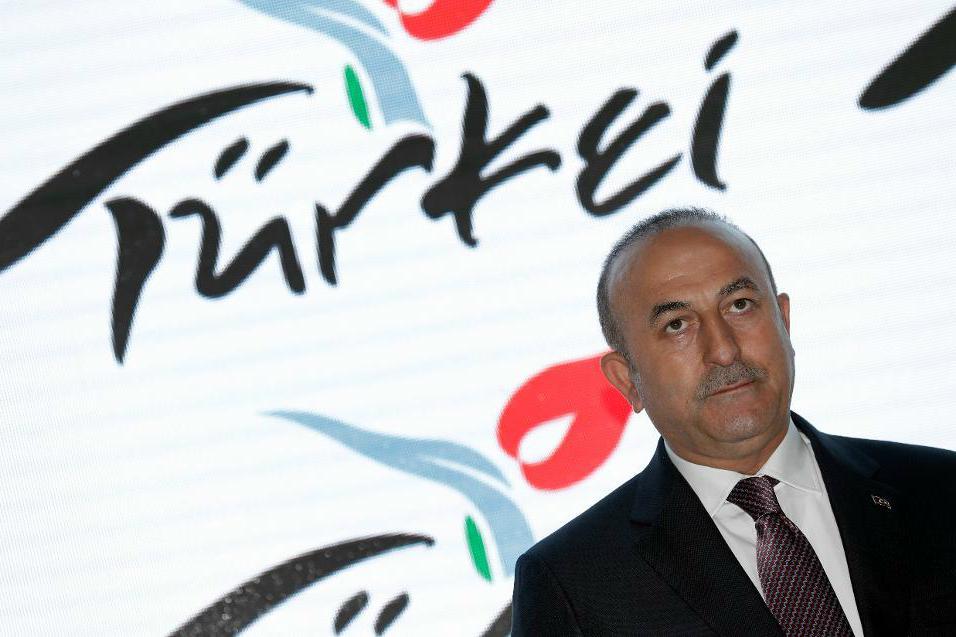 
Turkiets utrikesminister Mevlüt Çavusoglu i Tyskland i veckan. Foto:
Michael Sohn/AP/TT                                            