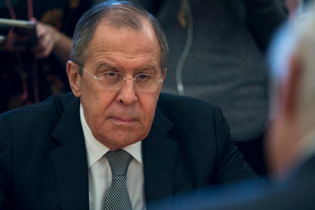 
Rysslands utrikesminister Sergej Lavrov. Foto: Ivan Sekretarev/AP/TT-arkivbild                                            