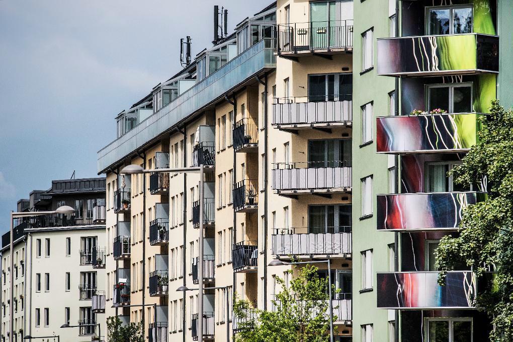 

Bostadsrätter ligger högt i kurs hos de svenska hushållen. Foto: Tomas Oneborg/SvD/TT                                                                                        