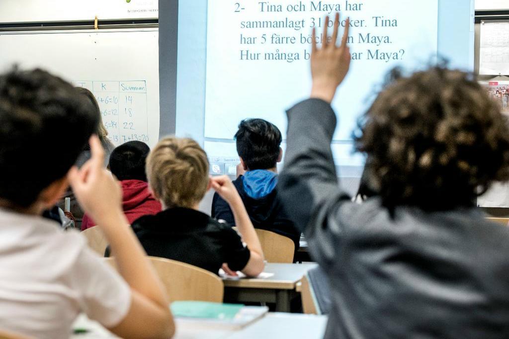 

Grundskolan har passerat miljongränsen med 1 024 000 elever detta läsår. Foto: Lars Pehrson /SvD/TT-arkivbild                                                                                        