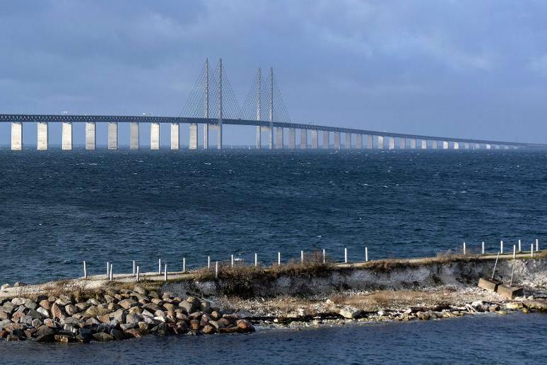 
Runt 110 kilo narkotika hittades i en slovenskregistrerad lastbil vid en tullkontroll vid Öresundsbron i mars 2016. Föraren har nu dömts till ett långt fängelsestraff. Foto: Erland Vinberg/TT-arkivbild                                            