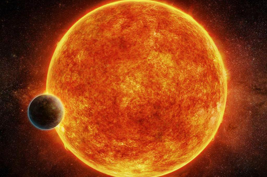 
En illustration av "Superjorden", framtagen vid Harvard-Smithsonian Center for Astrophysics i USA. Illustration: M. Weiss/Harvard-AP                                            