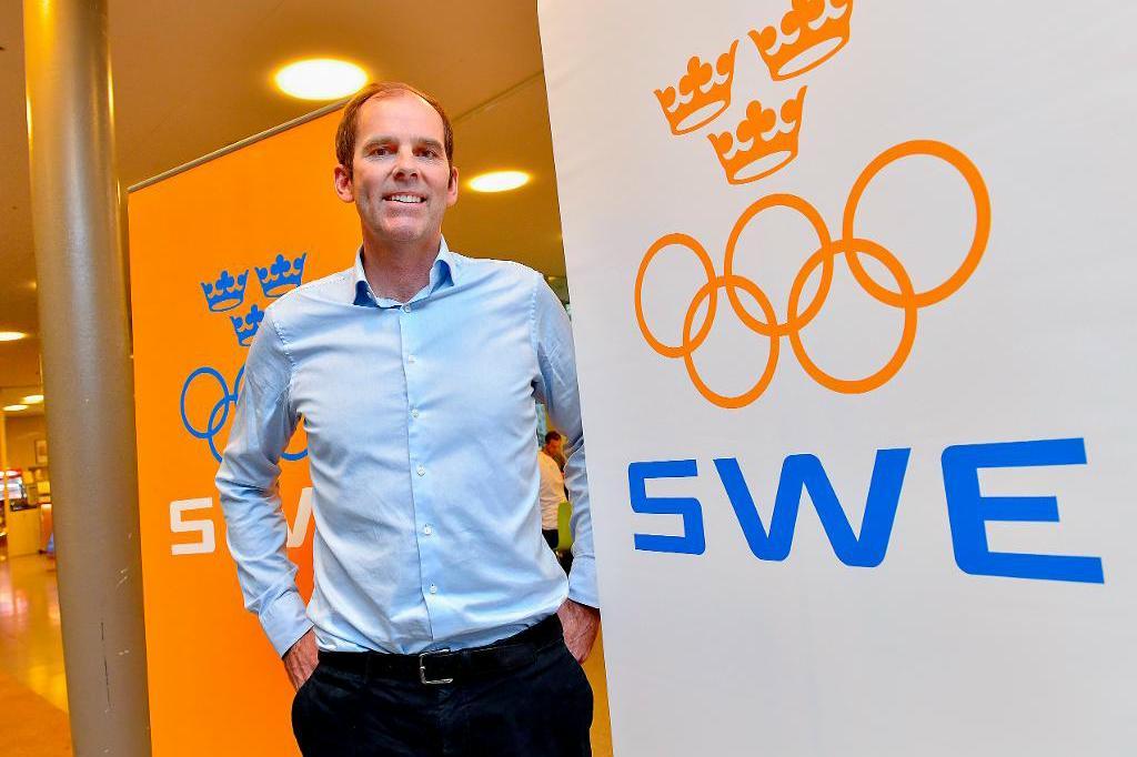 
Richard Brisius som kampanjchef och vd för SOK:s OS-bolag. Foto: Jonas Ekströmer/TT                                            