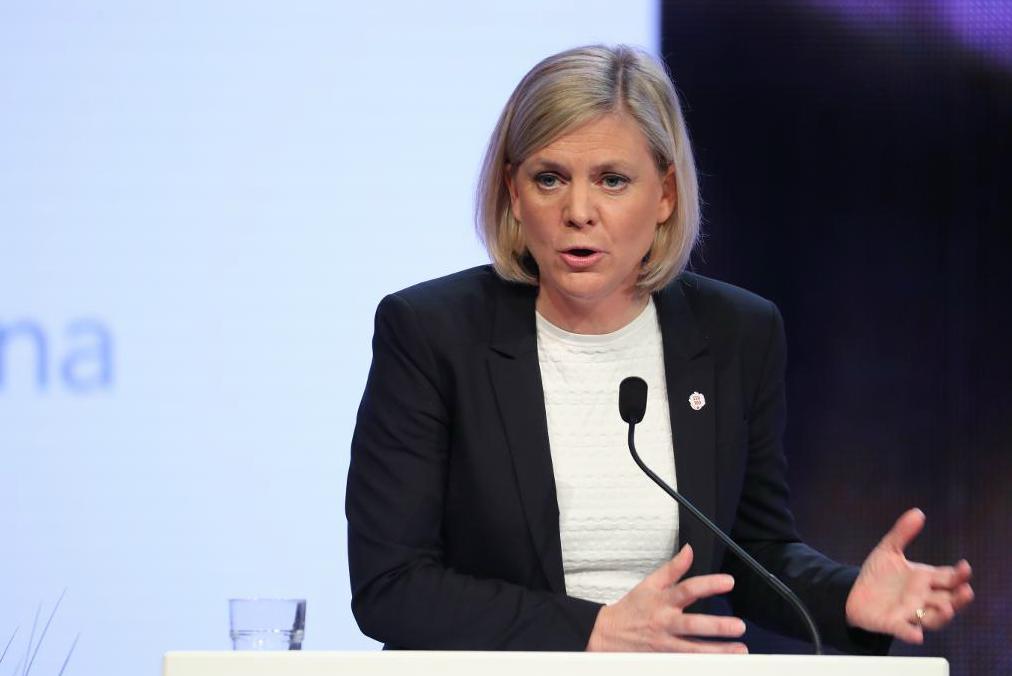 
Finansminister Magdalena Andersson (S) uppvaktar Bryssel för att få behålla lägre elskatt i norr. Foto: Adam Ihse/TT-arkivbild                                            