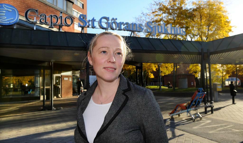 
Sofia Palmquist, vd för Capio S:t Görans Sjukhus, gläds åt en domstolsframgång. Foto: TT-arkivbild                                            
