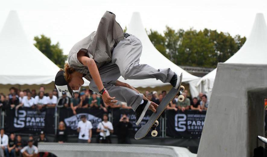 Skateboard kommer med på OS-programmet i Tokyo. Här italienaren Ivan Federico vid VM i Malmö i fjol. Arkivbild. Foto: TT