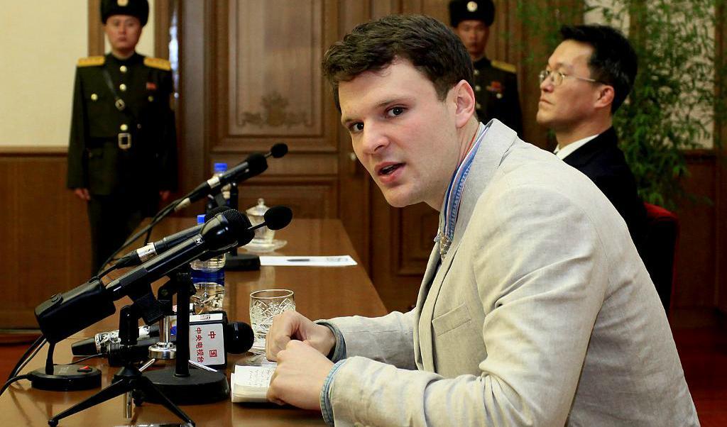 
Den amerikanske studenten Otto Warmbier som i förra veckan kom hem från Nordkorea har avlidit, meddelar hans familj. Foto: Kim Kwang Hyon /AP/TT-arkivbild                                            