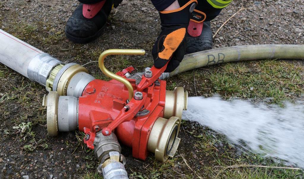 
Räddningstjänsten larmades till en brand i Söderhamn. Foto: Johan Nilsson/TT-arkivbild                                            