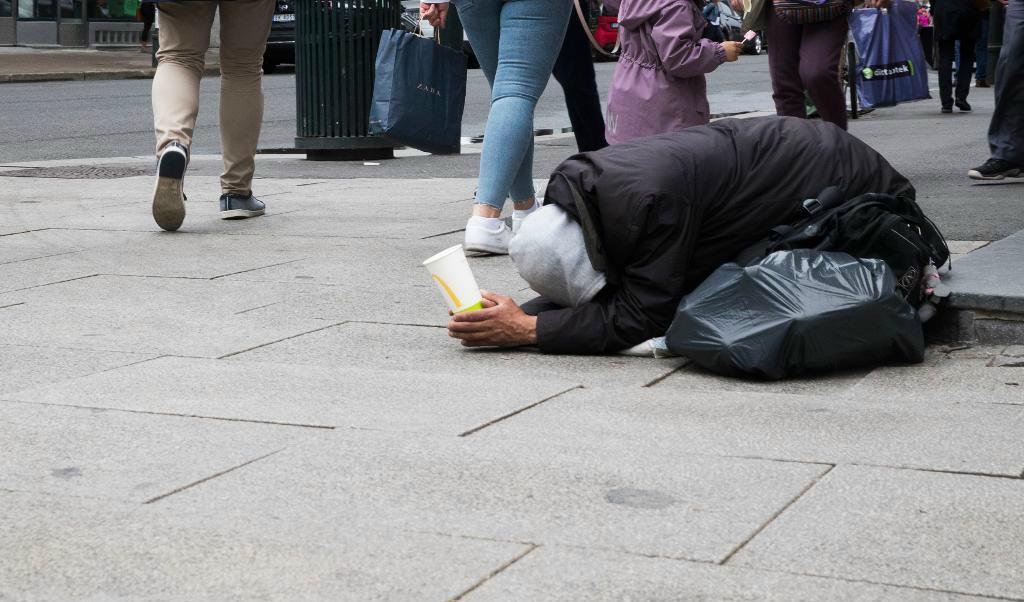 
Den som tigger i Danmark kan dömas till två veckors fängelse. Foto: Berit Roald/NTB Scanpix/TT-arkivbild                                            