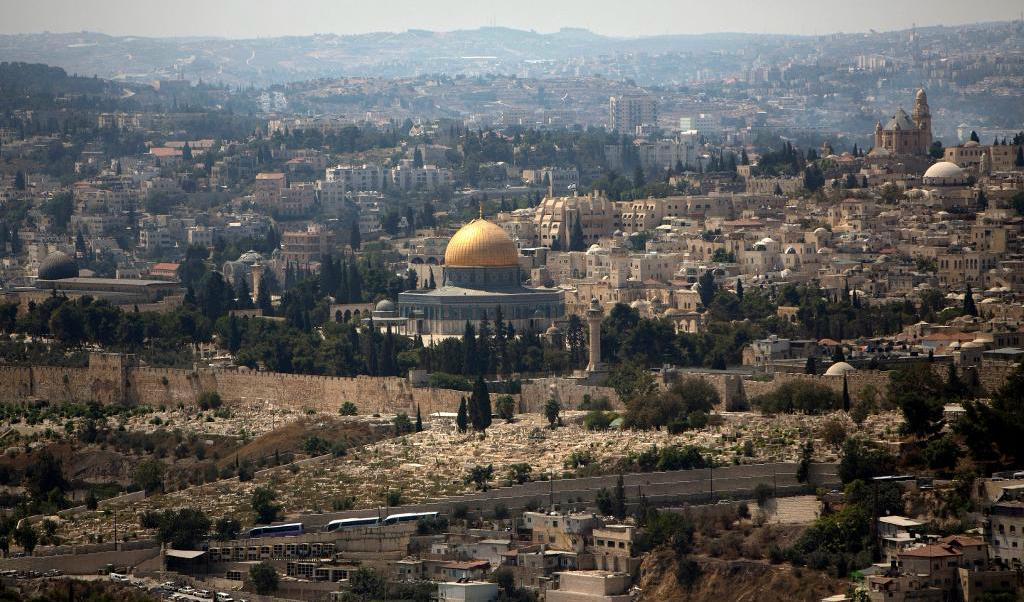
Klippmoskén på Tempelberget i östra Jerusalem. Foto: Sebastian Scheiner/AP/TT-arkivbild                                            