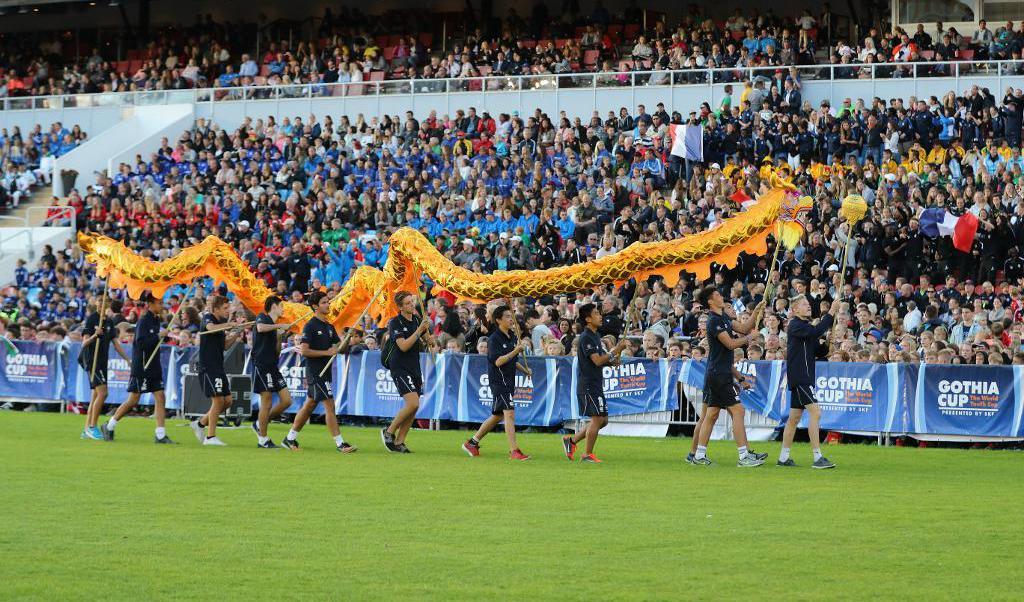 Fjolårets invigning av Gothia Cup. Arkivbild. Foto: Adam Ihse/TT
