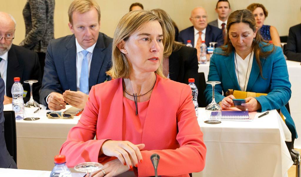 
Federica Mogherini. Bild från den 6 juli/TT                                            